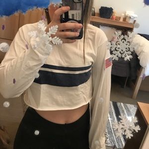 Omg sleeve cropped NASA T-shirt